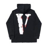 Vlone Hoodie Printed Plus Size Retro Sports Loose Street Hoodie Men