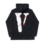 Pop Smoke Vlone Hawk Em Sweatshirt Print Loose