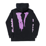 Vlone Hoodie Autumn And Winter Printing Loose Hooded Pullover Plus Size Retro Sports Sweater For Men