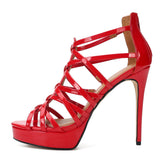 Gold Heels Nightclub Men's and Women's Ultra-High Heel Sandals