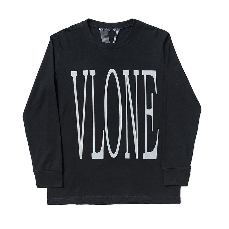 Vlone Sweatshirt Fall Men'S Clothing Printed Loose Street Pullover Round Neck Long Sleeves Sweater Men