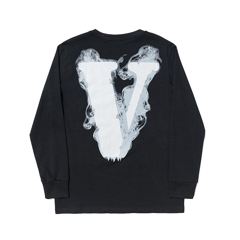 Vlone Sweatshirt Printed High Street Plus Size Retro Sports Sweater For Men