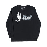 Vlone Sweatshirt Printed High Street Plus Size Retro Sports Sweater For Men
