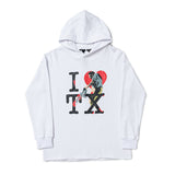 Pop Smoke Vlone Hawk Em Sweatshirt Print Loose