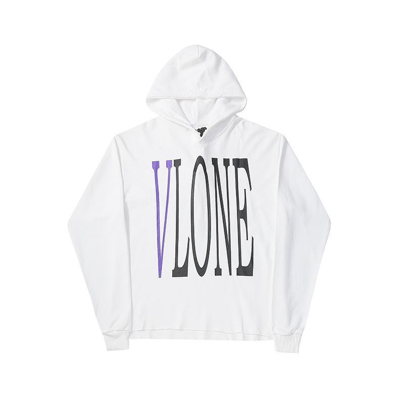 Vlone Hoodie Life Large V Terry Sweater Round Neck Loose Street Hip Hop Men And Women