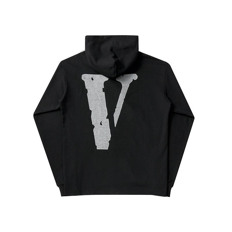 Vlone Hoodie Sweater Men'S And Women'S Hoodies Large Vshaped Female Print Oversize Pullover Sweater