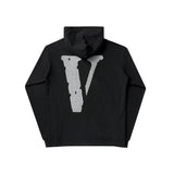 Vlone Hoodie Sweater Men'S And Women'S Hoodies Large Vshaped Female Print Oversize Pullover Sweater