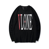 Vlone Sweatshirt Printed Long Sleeve Spring And Autumn Men And Women Casual Round Neck Pullover