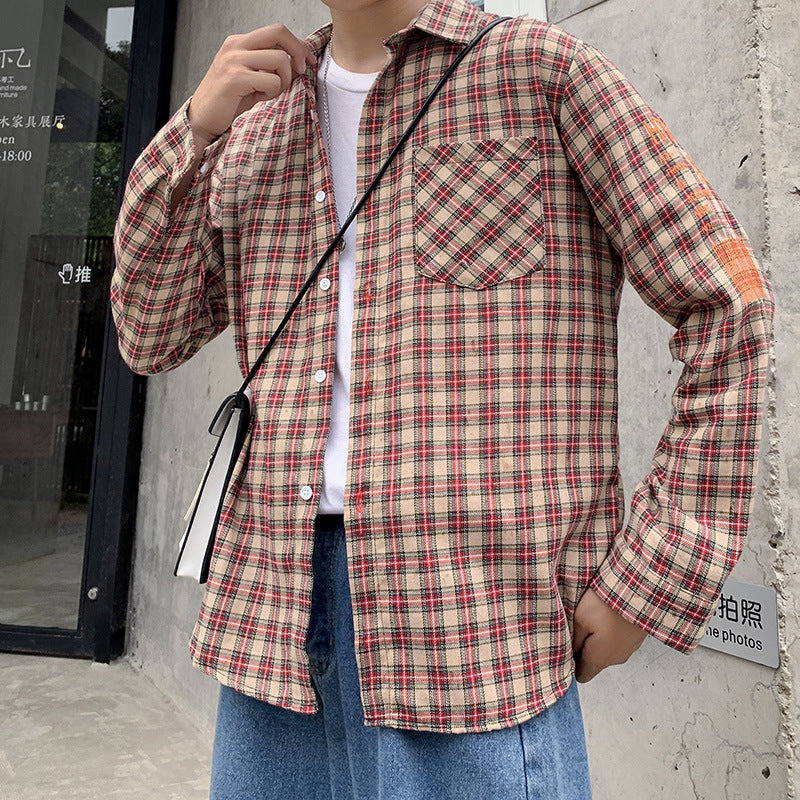 Men Shirts Hong Kong Style Shirt Long Sleeve