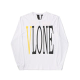Vlone Sweatshirt Letter Printed Round Neck Men'S Women'S Pullover Long Sleeve Loose Hip Hop Top