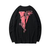 Vlone Sweatshirt Printed Long Sleeve Spring And Autumn Men And Women Casual Round Neck Pullover