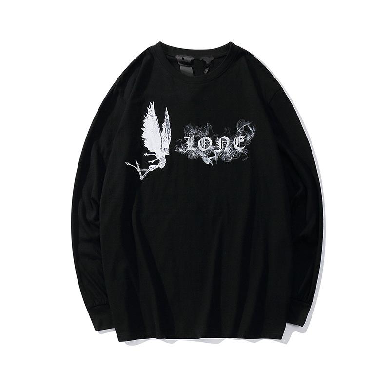 Vlone Sweatshirt Large V Printed Long Sleeve Plus Size Retro Sports Men And Women Allmatching Sweater