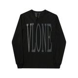 Vlone Sweatshirt Printed Longsleeved Tshirt Large V Sweater Hoodie Sweatshirts