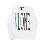 Vlone Sweatshirt Letter Printed Long Sleeve Bottoming Tshirt Roundneck Pullover