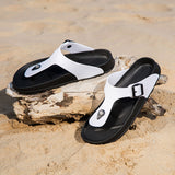 Men's Slides Non Slip Shoes Indoor Outdoor Summer Slippers Men's Summer Beach Sandals Personality