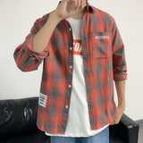 Men Shirts Loose Long Sleeve Shirt