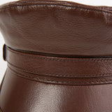 Captains Hat Autumn and Winter Motorcycle Men's Leather Rock Navy Hat Captain