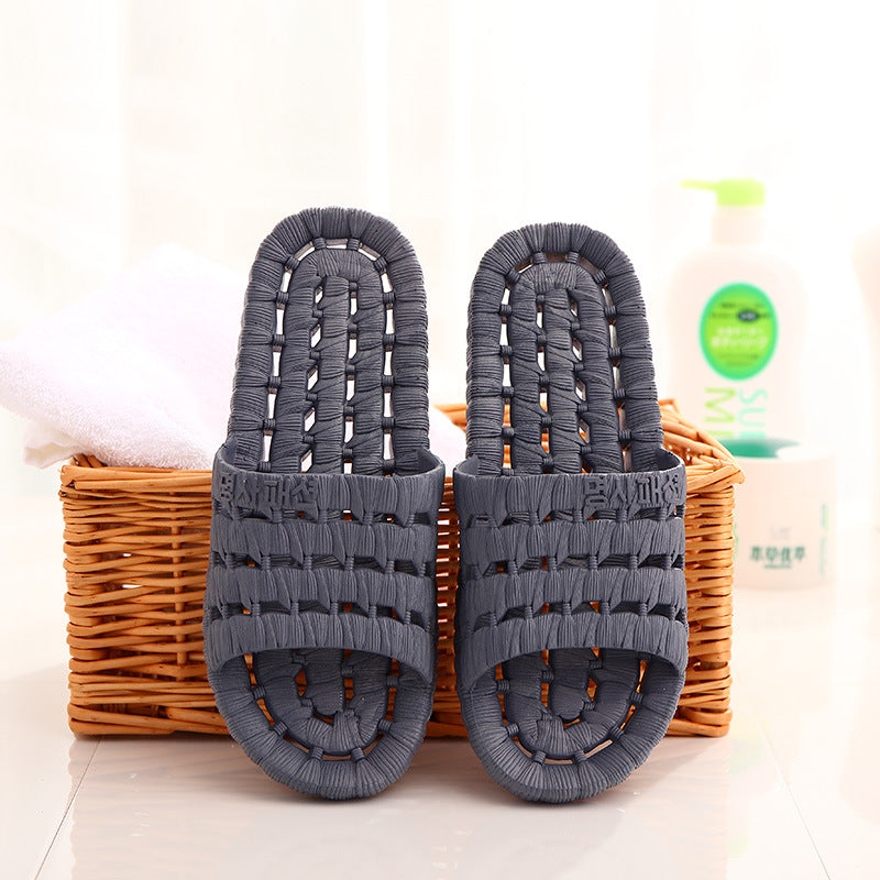 Under Desk Foot Rest Massager Acupressure Massage Mat Slippers Sandals Shoes Quick-Drying PVC Bathroom Slippers  Non-Slip