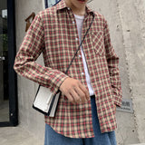 Men Shirts Hong Kong Style Shirt Long Sleeve