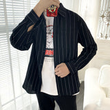 Men Shirts Hong Kong Style Shirt Long Sleeve