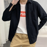 Men Shirts Loose Long Sleeve Shirt