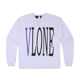 Vlone Sweatshirt Round Neck Long Sleeve Large V Personalized Printed Friends Sweater Base Shirt Loose