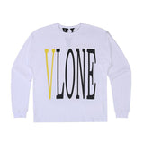 Vlone Sweatshirt Street Large Vneck Print Round Neck Men'S Women'S Pullover Cotton Long Sleeve Loose Hip Hop