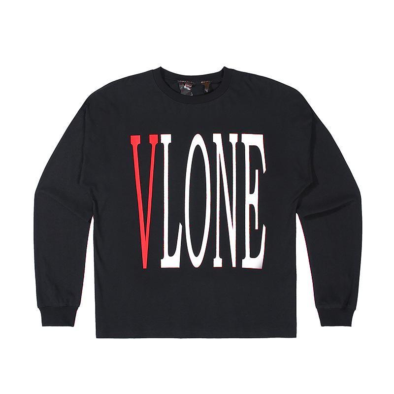 Vlone Sweatshirt Sweater Long Sleeve Large V Printed Men And Women Spring Loose Hip Hop