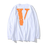 Vlone Sweatshirt Friends Printed Design Men'S And Women'S Pullover Loose Hip Hop Sweater