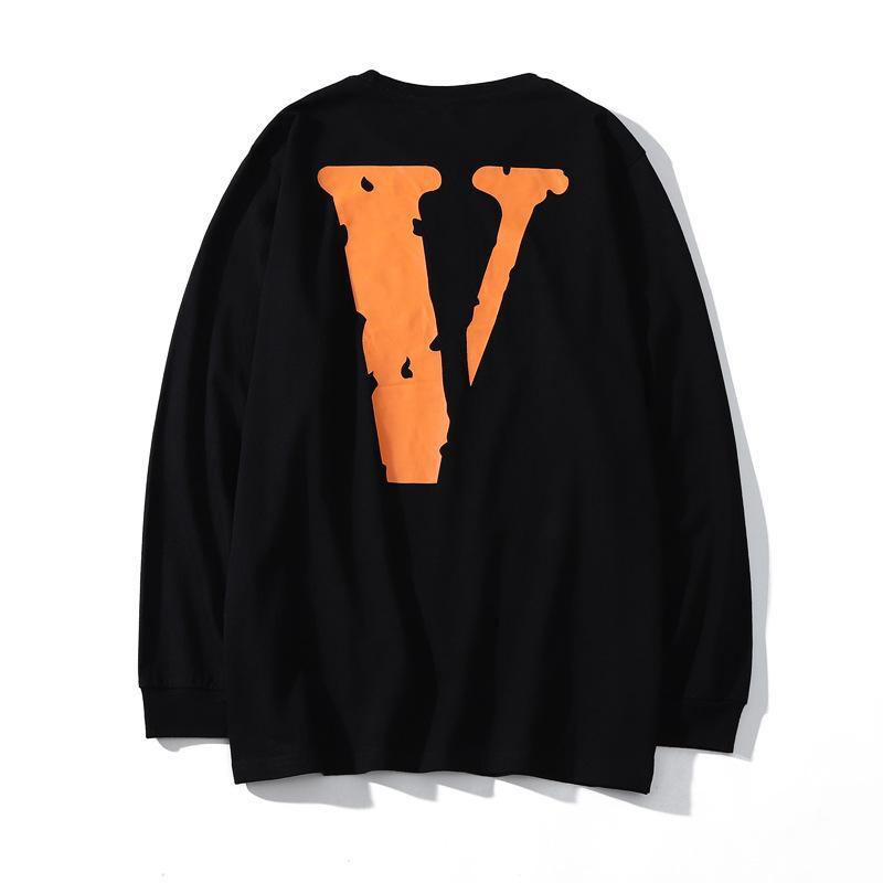 Vlone Sweatshirt Friends Printed Design Men'S And Women'S Pullover Loose Hip Hop Sweater