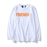 Vlone Sweatshirt Friends Printed Design Men'S And Women'S Pullover Loose Hip Hop Sweater