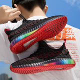 designer Sneaker Shoes Transparent Colorful Bottom Coconut Shoes Men's Sports Men's Shoes Breathable Running Shoes Summer