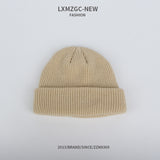Red Beanie Hat Solid Color Woolen Hat Chinese Landlord Hat Women's Winter