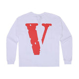 Vlone Sweatshirt Sweater Long Sleeve Large V Printed Men And Women Spring Loose Hip Hop