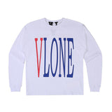 Vlone Sweatshirt Friends Printed Design Long Sleeve Men'S And Women'S Clothing Loose Hip Hop