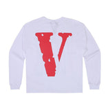 Vlone Sweatshirt Friends Printed Design Long Sleeve Men'S And Women'S Clothing Loose Hip Hop