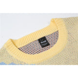 Men Sweater Cartoon Letters Brocade Sweater Men's Trendy Pullover