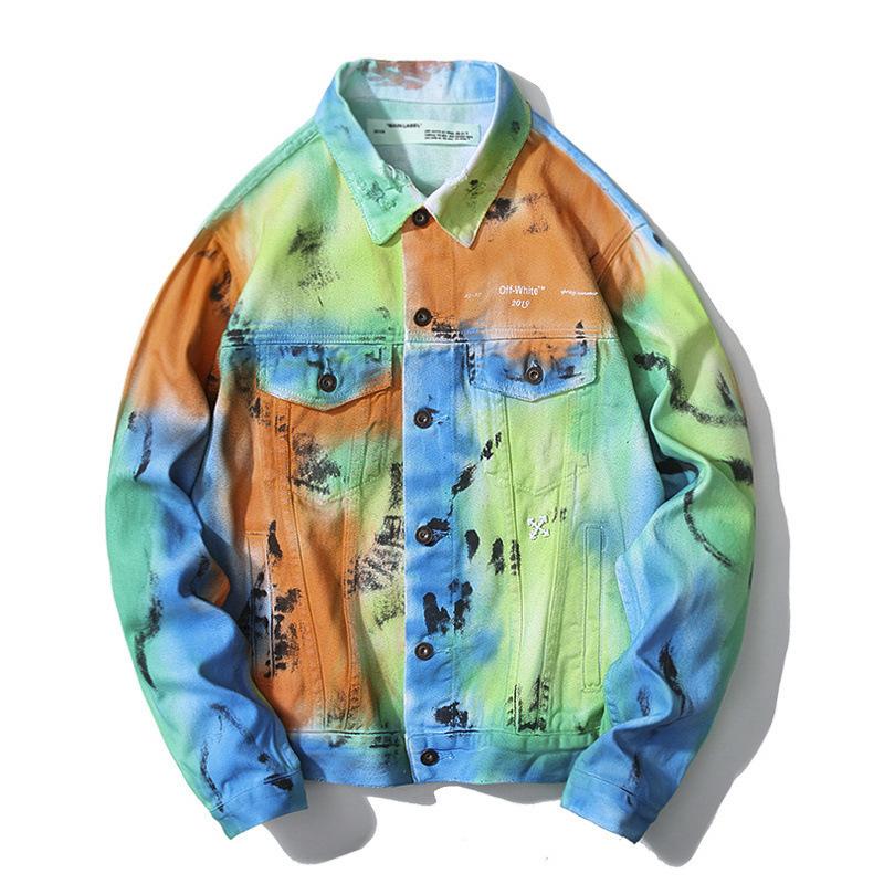 Off White Arrow Denim Jacket Jean Coat Off Ow Doll Jacket Coat Men'S And Women'S Coats Owt