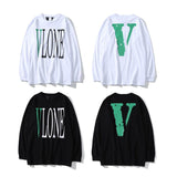 Vlone Sweatshirt Friends Printed Men'S And Women'S Loose Pullover Hiphop Pullover Hoodie