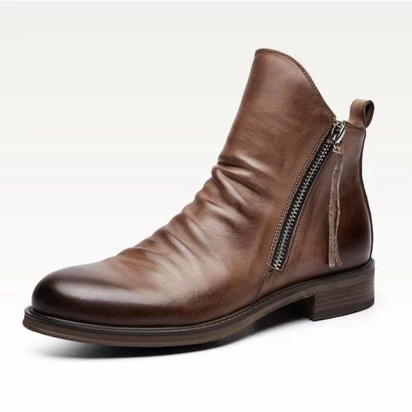 Western Shoes Flat Pointed Casual Fashion Winter Men's Boots