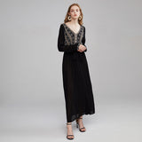 Beth Dutton Bohemian Dress Winter Autumn Midi Dresses Black Dress Sexy Backless Holiday Long Dress