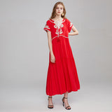 Beth Dutton Bohemian Summer Spring Midi Dress Lace-up Dress