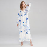 Beth Dutton Bohemian Dress Winter Autumn Midi Dresses Vintage Dress