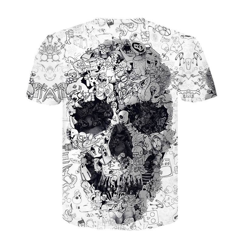 Skull T Shirt Digital Printing Skull