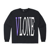 Vlone Sweatshirt Round Neck Long Sleeve Large V Personalized Printed Friends Sweater Base Shirt Loose
