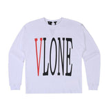 Vlone Sweatshirt Sweater Long Sleeve Large V Printed Men And Women Spring Loose Hip Hop