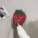 Strawberry Bags Fashion Casual Strawberry Shape Bag