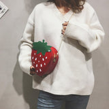 Strawberry Bags Fashion Casual Strawberry Shape Bag