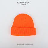 Red Beanie Hat Solid Color Woolen Hat Chinese Landlord Hat Women's Winter