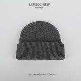 Red Beanie Hat Skullcap Outdoor Hat Solid Color Woolen
